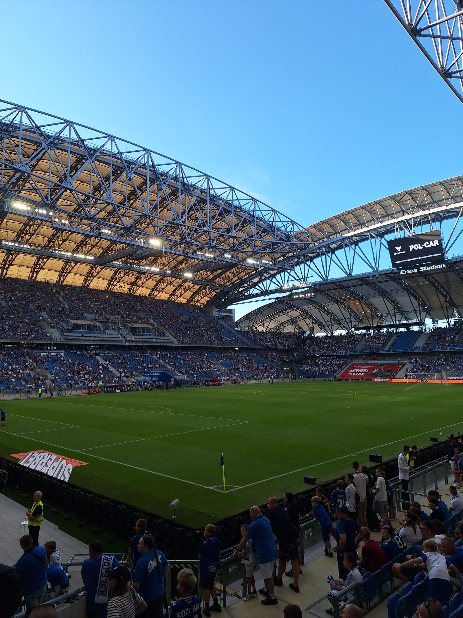 Enea Stadion w Poznaniu przed meczem Lecha